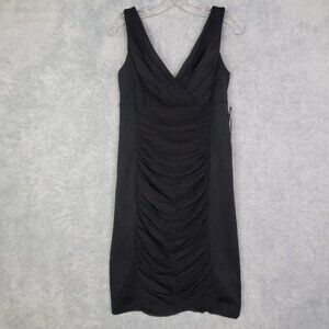 white house black market womens black dress size 4